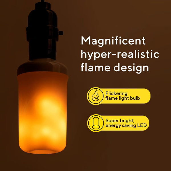 Warm Flickering LED Fire Light Bulb