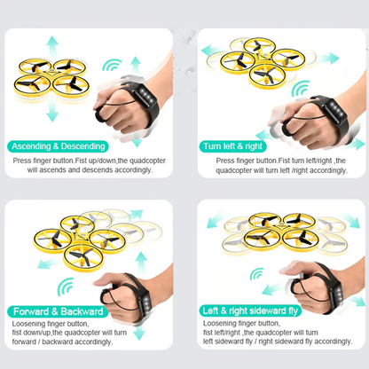 Remote Control Drone with Bright LED Lights