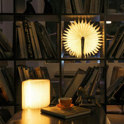Natural Wood Table Reading Lamp