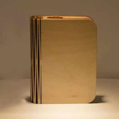 Natural Wood Table Reading Lamp