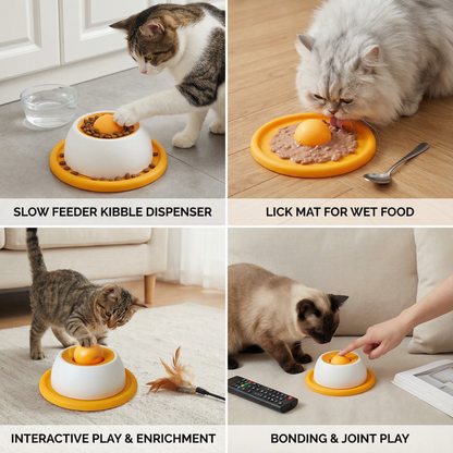 Fun Cat Lick Mat Slow Feeder Toy