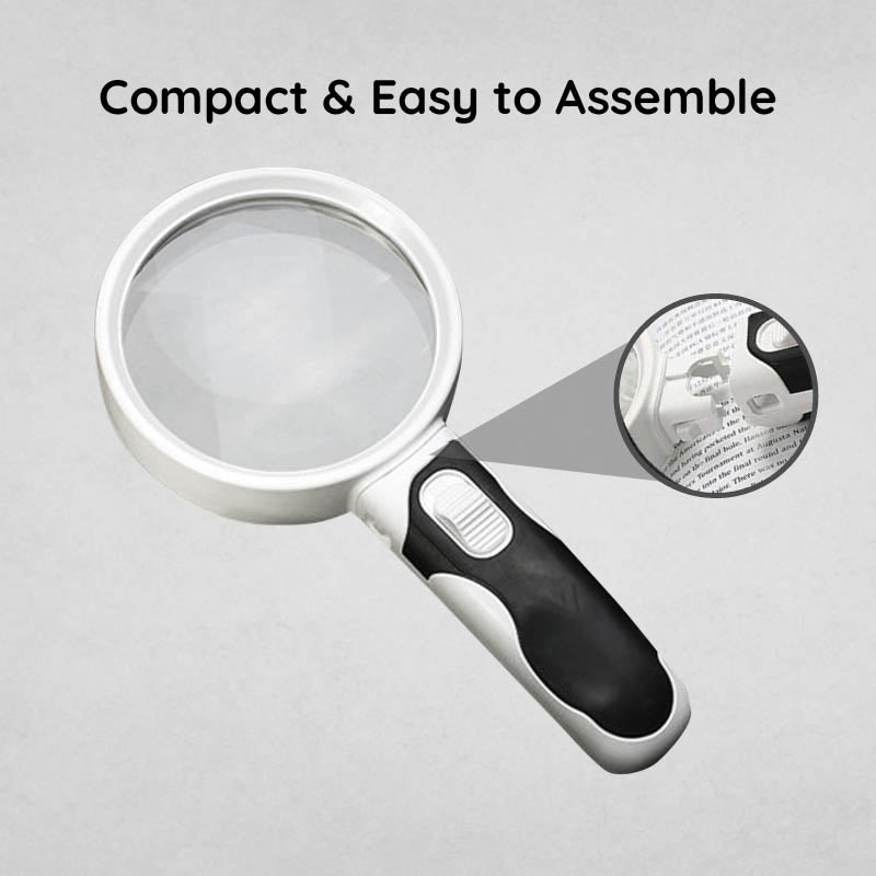 Compact LED Magnifying Glass