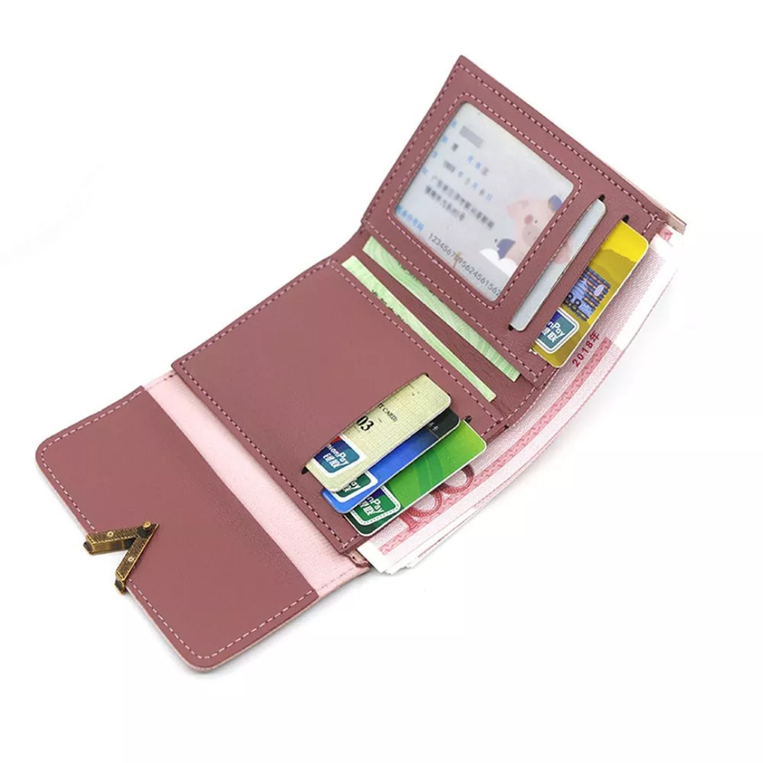 Slim Ladies Leather Card Wallet