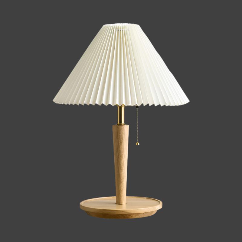 Classic Wooden Table Lamp with Shade