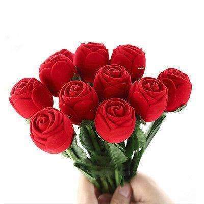 Beautiful Rose Wooden Jewelry Case Gift