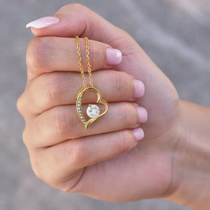Romantic Diamond Heart Necklace for Her