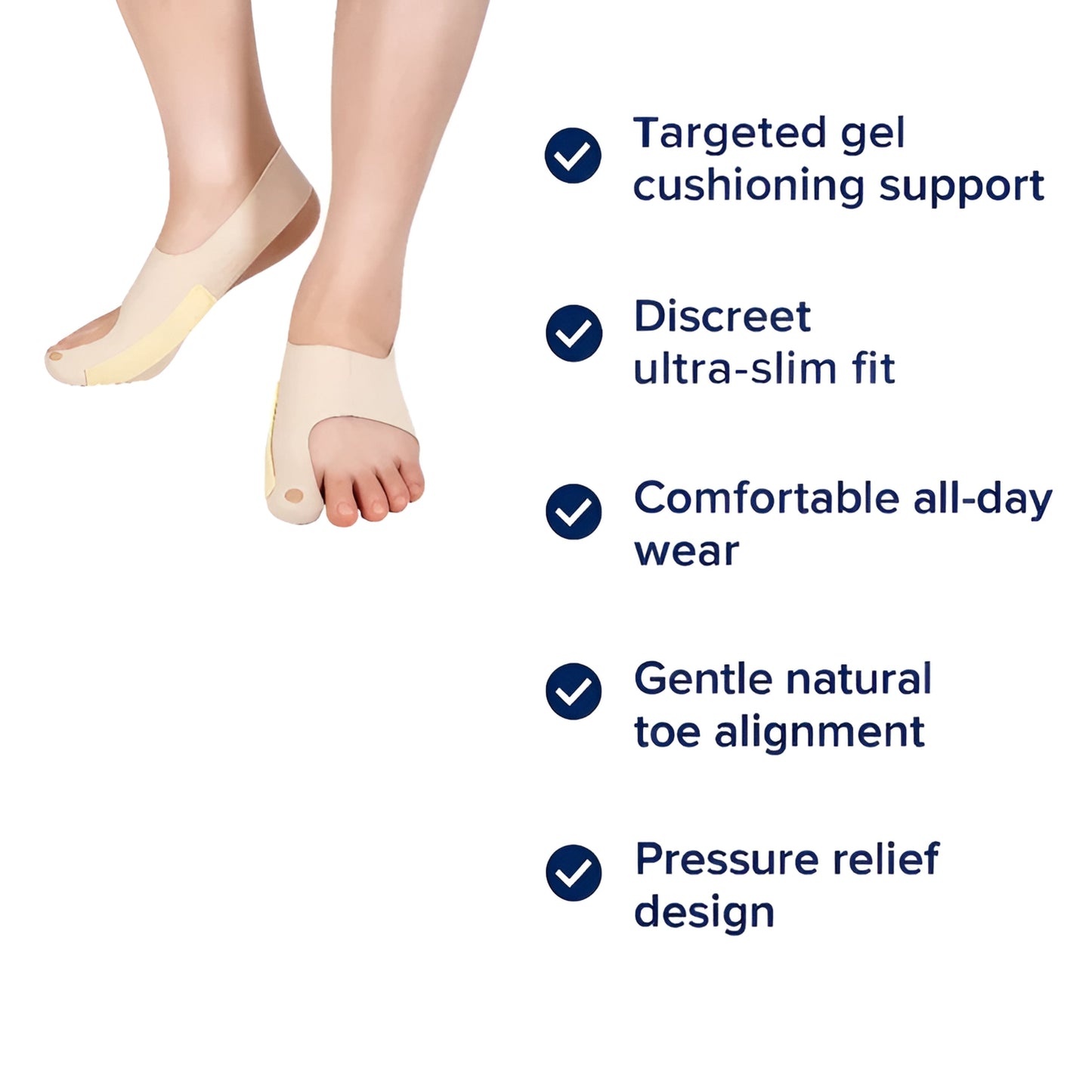 Comfort Gel Bunion Pads - Slim Fit Soft Support