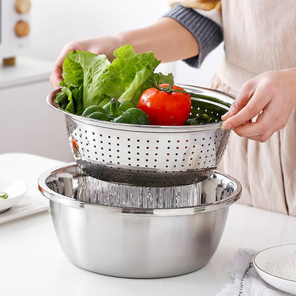 Premium 3-in-1 Stainless Steel Cutting Board