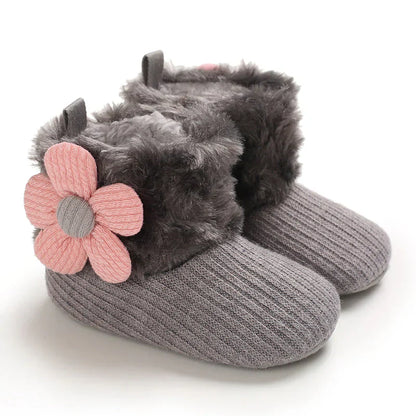 Cozy Baby Snow Boots - Soft Plush Non Slip Footwear