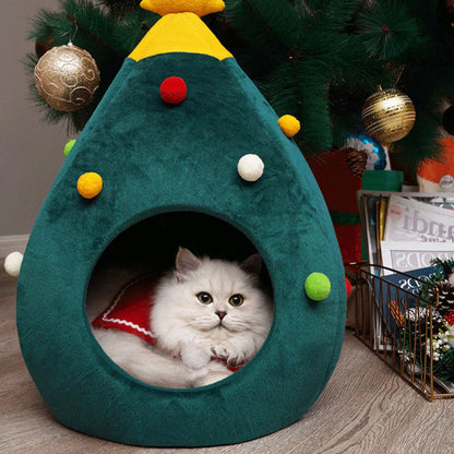 Comfy Cat Christmas Tree House