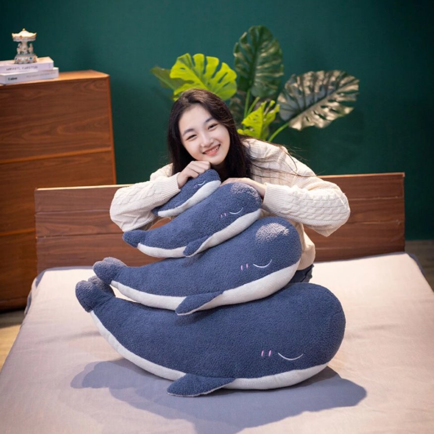 Cute Soft Blue Whale Stuffed Animal