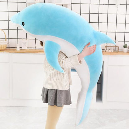 Colorful Dolphin Aqua Pink Figure