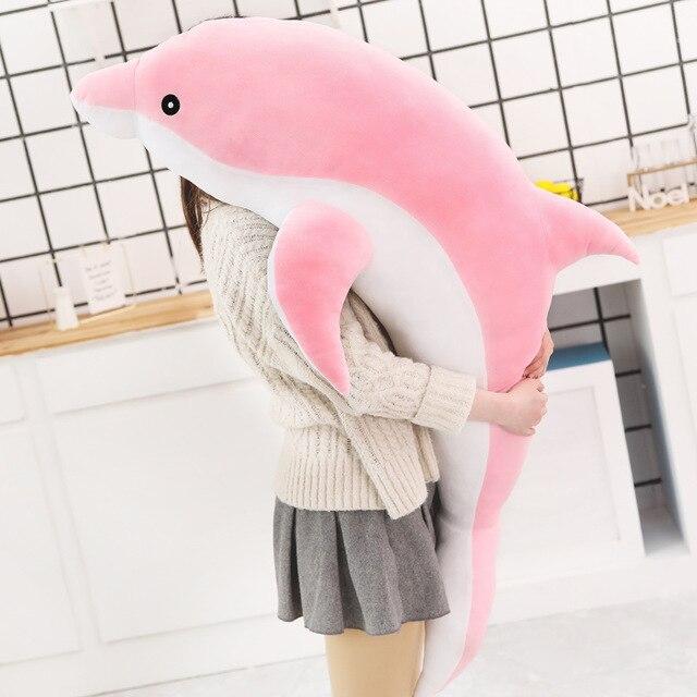 Colorful Dolphin Aqua Pink Figure