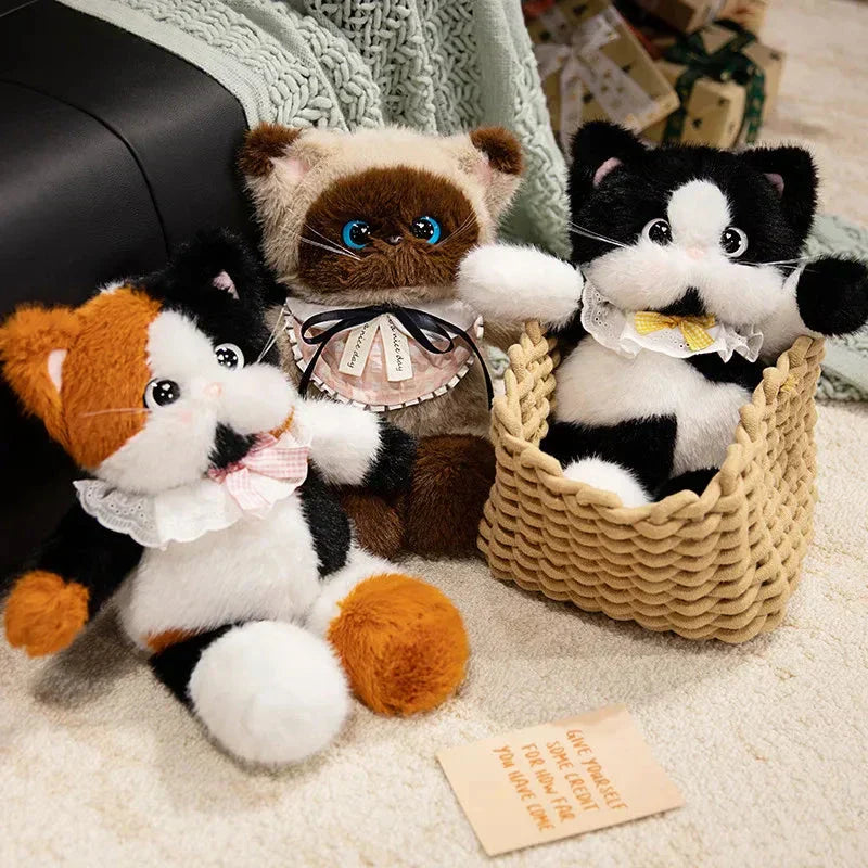 Cute Calico Kitten Soft Plush Toy