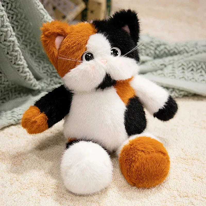 Cute Calico Kitten Soft Plush Toy