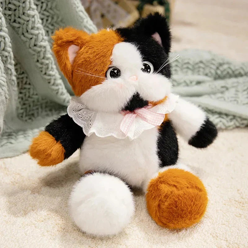 Cute Calico Kitten Soft Plush Toy
