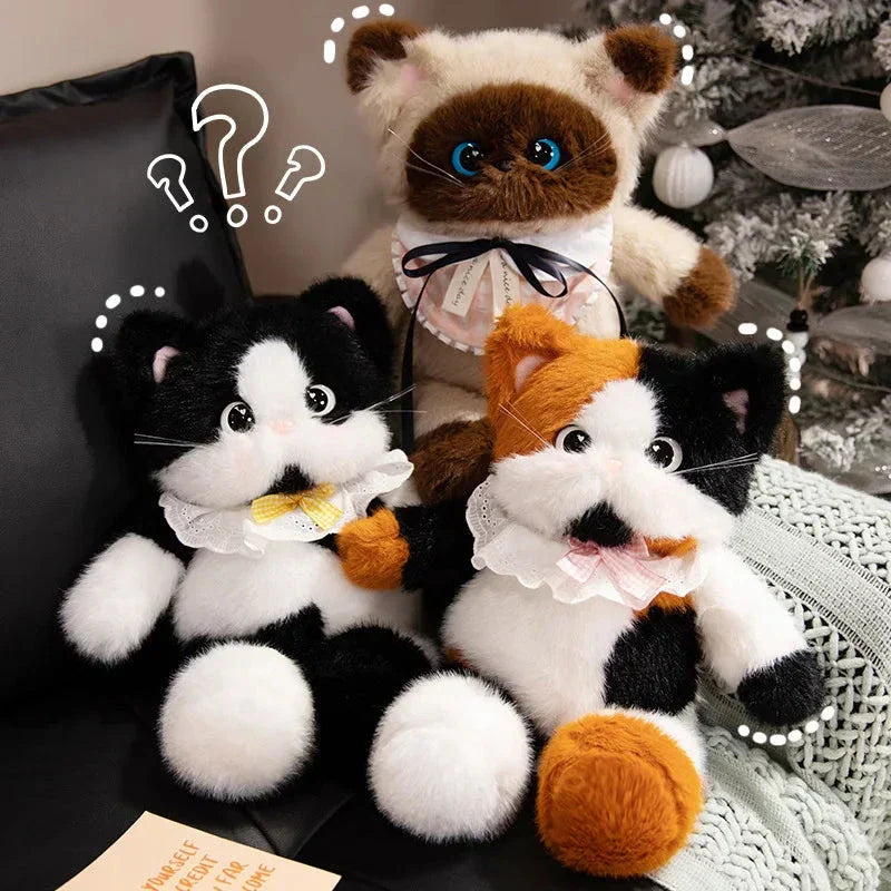 Cute Calico Kitten Soft Plush Toy