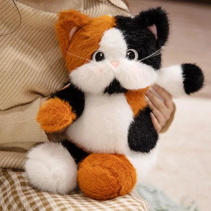 Cute Calico Kitten Soft Plush Toy