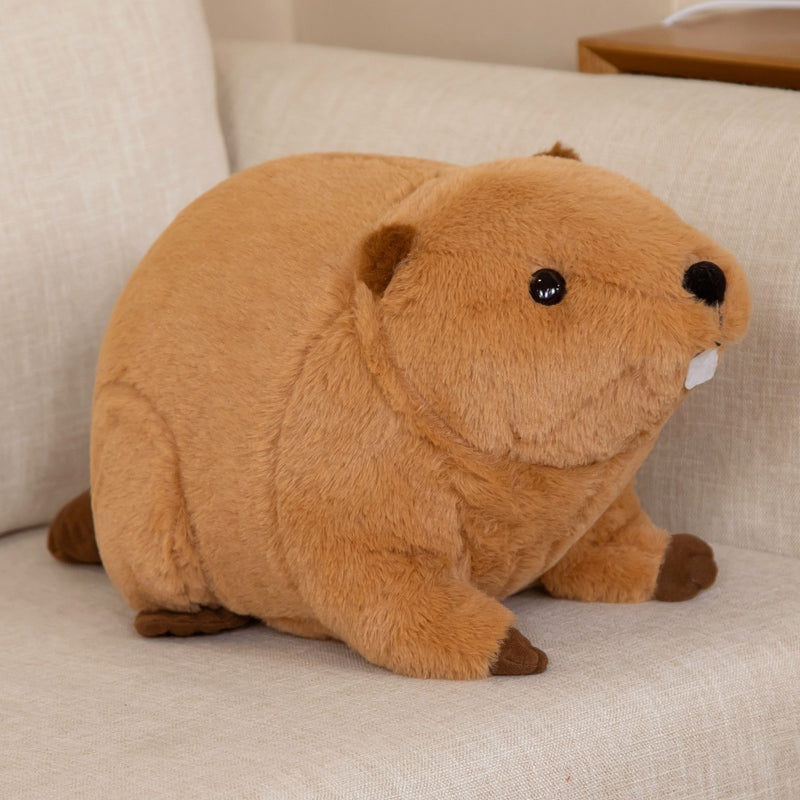 Soft Cute Brown Teddy Beaver Plush Toy