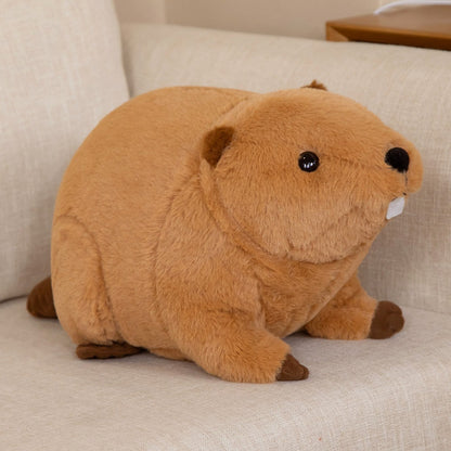Soft Cute Brown Teddy Beaver Plush Toy