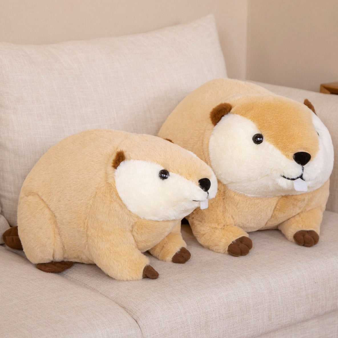 Soft Cute Brown Teddy Beaver Plush Toy