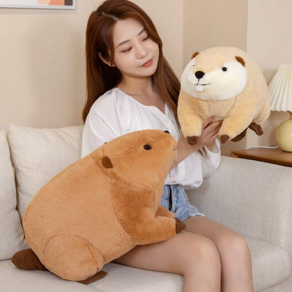 Soft Cute Brown Teddy Beaver Plush Toy