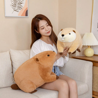 Soft Cute Brown Teddy Beaver Plush Toy