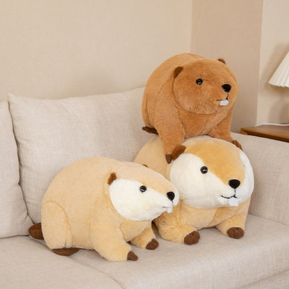 Soft Cute Brown Teddy Beaver Plush Toy
