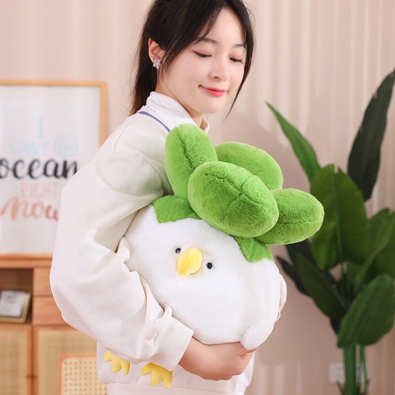 Cute Chicken Bok Choy Soft Toy