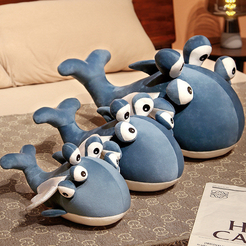 Cute Blue Flying Whale Soft Toy