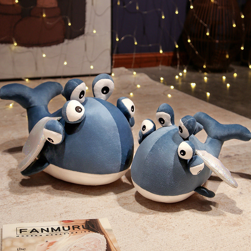 Cute Blue Flying Whale Soft Toy
