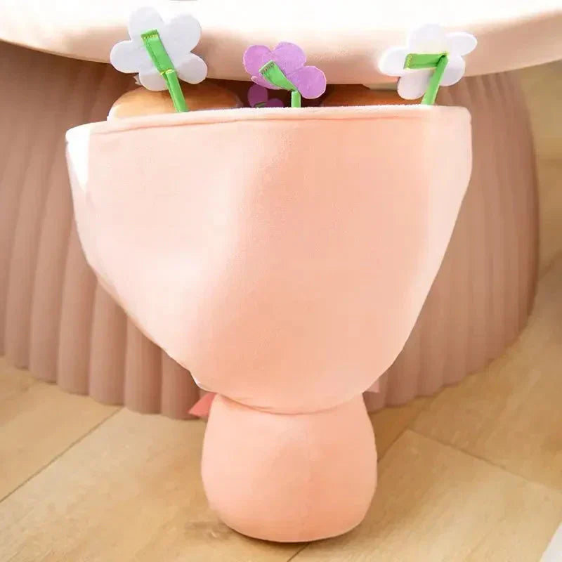 Colorful Boba Tea Flower Plush Toy