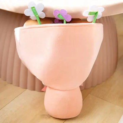 Colorful Boba Tea Flower Plush Toy