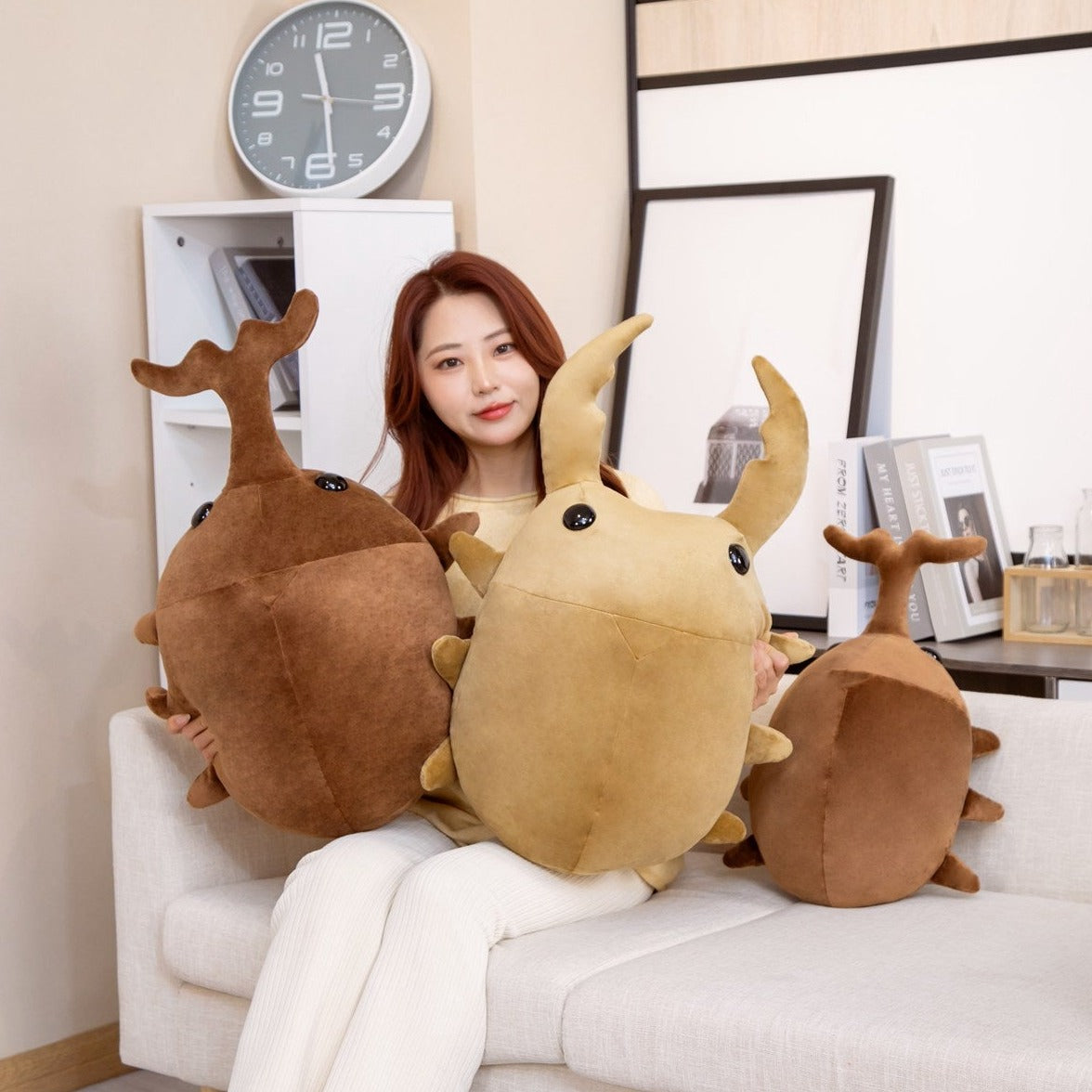 Adorable Brown Cute Beetle Soft Toys