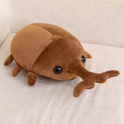 Adorable Brown Cute Beetle Soft Toys
