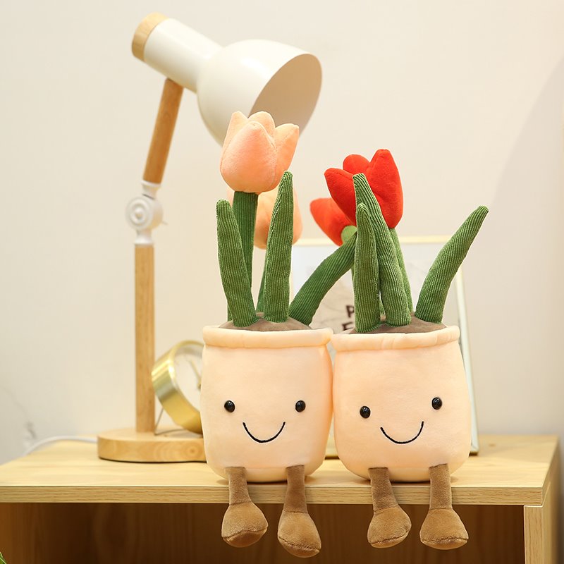 Colorful Floral Soft Toy Pot