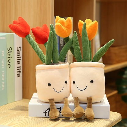 Colorful Floral Soft Toy Pot