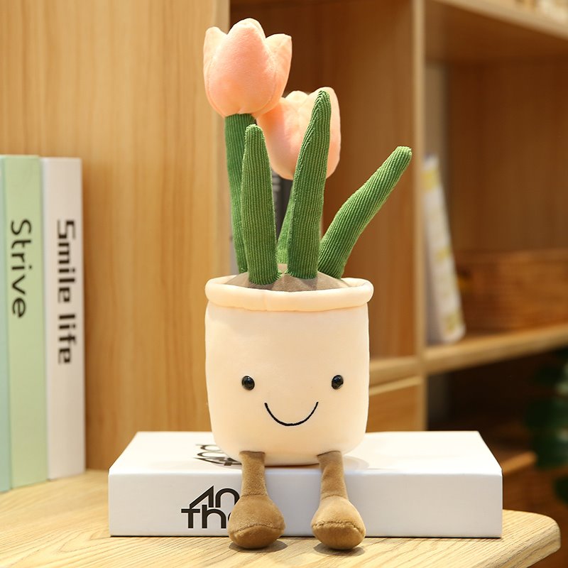 Colorful Floral Soft Toy Pot
