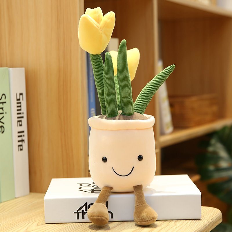 Colorful Floral Soft Toy Pot