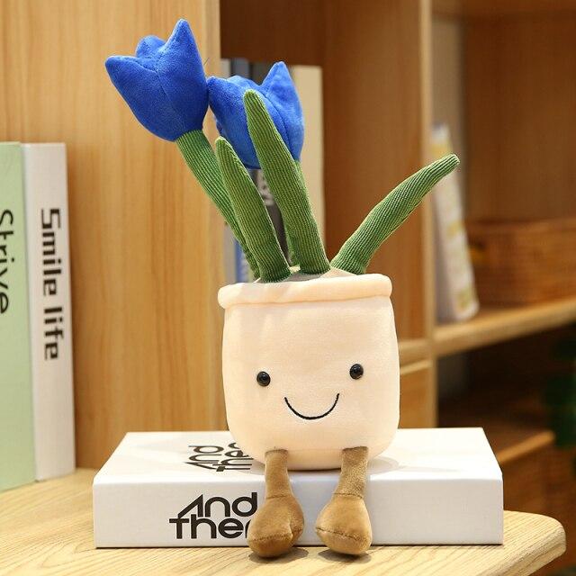 Colorful Floral Soft Toy Pot