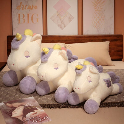 Soft Plush Unicorn Friends Buttercup and Cloudberry