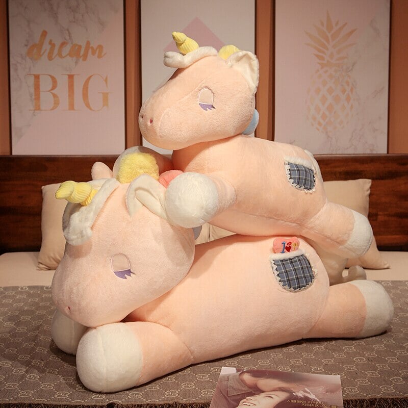 Soft Plush Unicorn Friends Buttercup and Cloudberry
