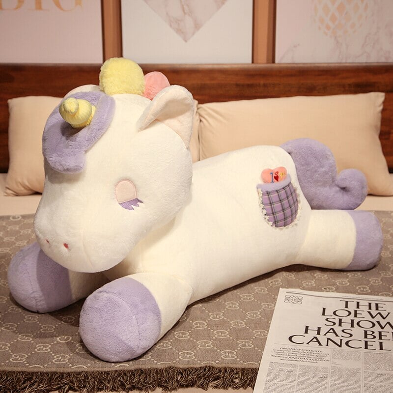 Soft Plush Unicorn Friends Buttercup and Cloudberry
