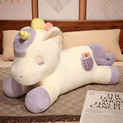 Soft Plush Unicorn Friends Buttercup and Cloudberry