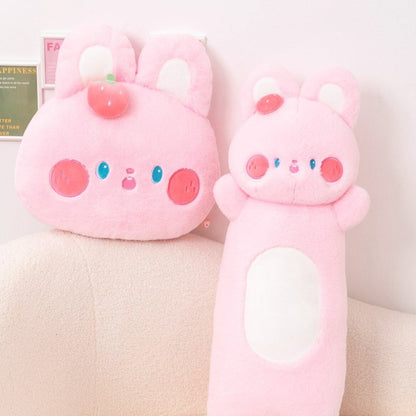 Cuddly Soft Pink Bunny Stuffed Animal Toy