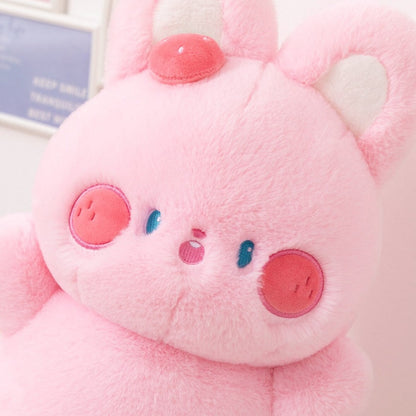 Cuddly Soft Pink Bunny Stuffed Animal Toy