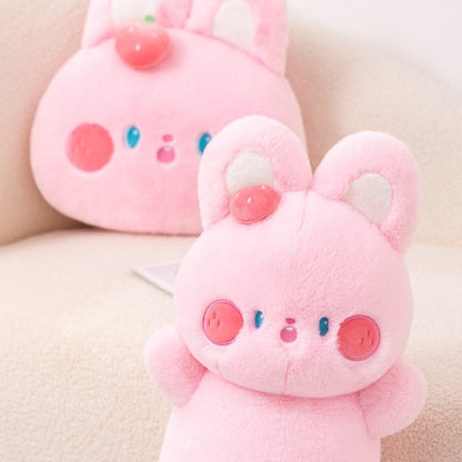 Cuddly Soft Pink Bunny Stuffed Animal Toy