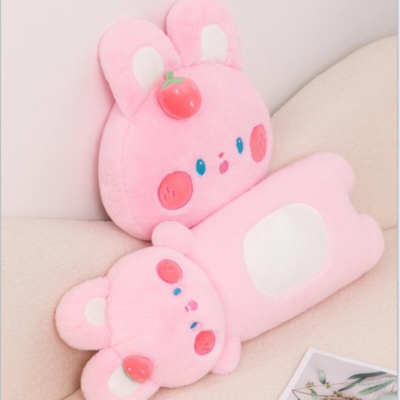 Cuddly Soft Pink Bunny Stuffed Animal Toy