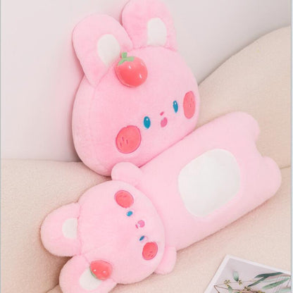 Cuddly Soft Pink Bunny Stuffed Animal Toy