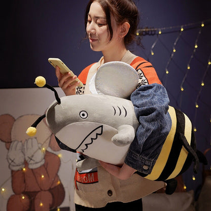 Cute Shark Bee Soft Plush Toy - Befez